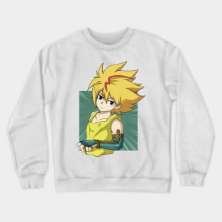 Free de la Hoya from Beyblade Burst Evolution / God Crewneck Sweatshirt